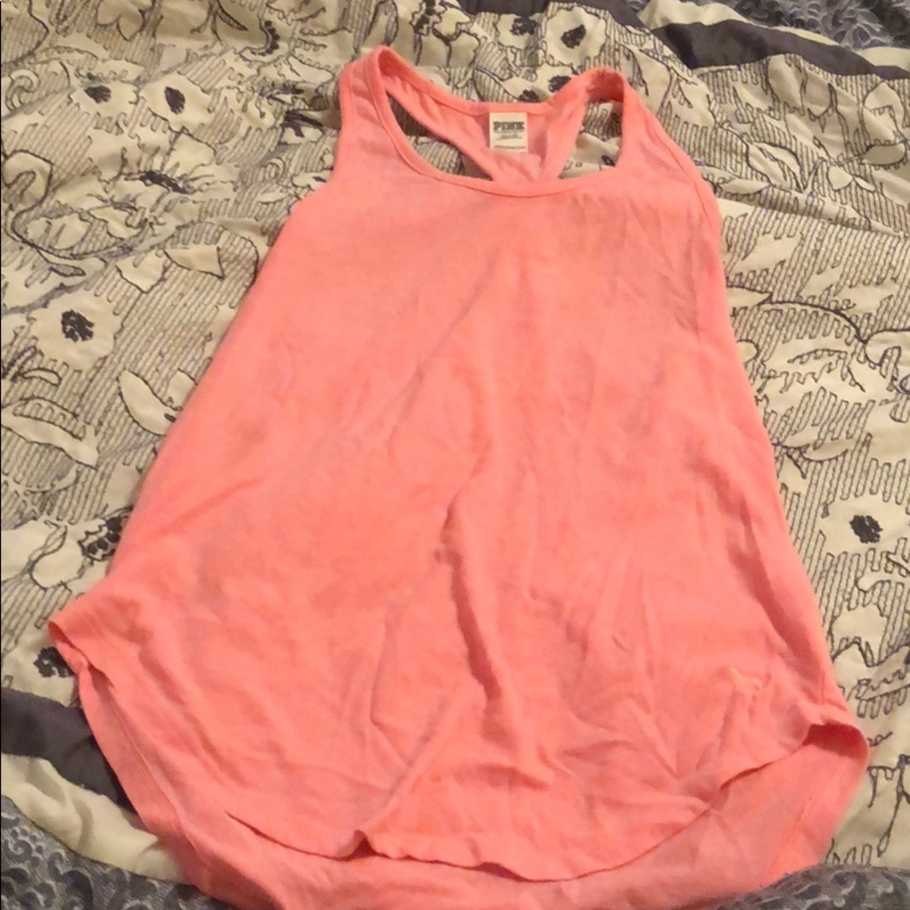 pink victoria secret tank top